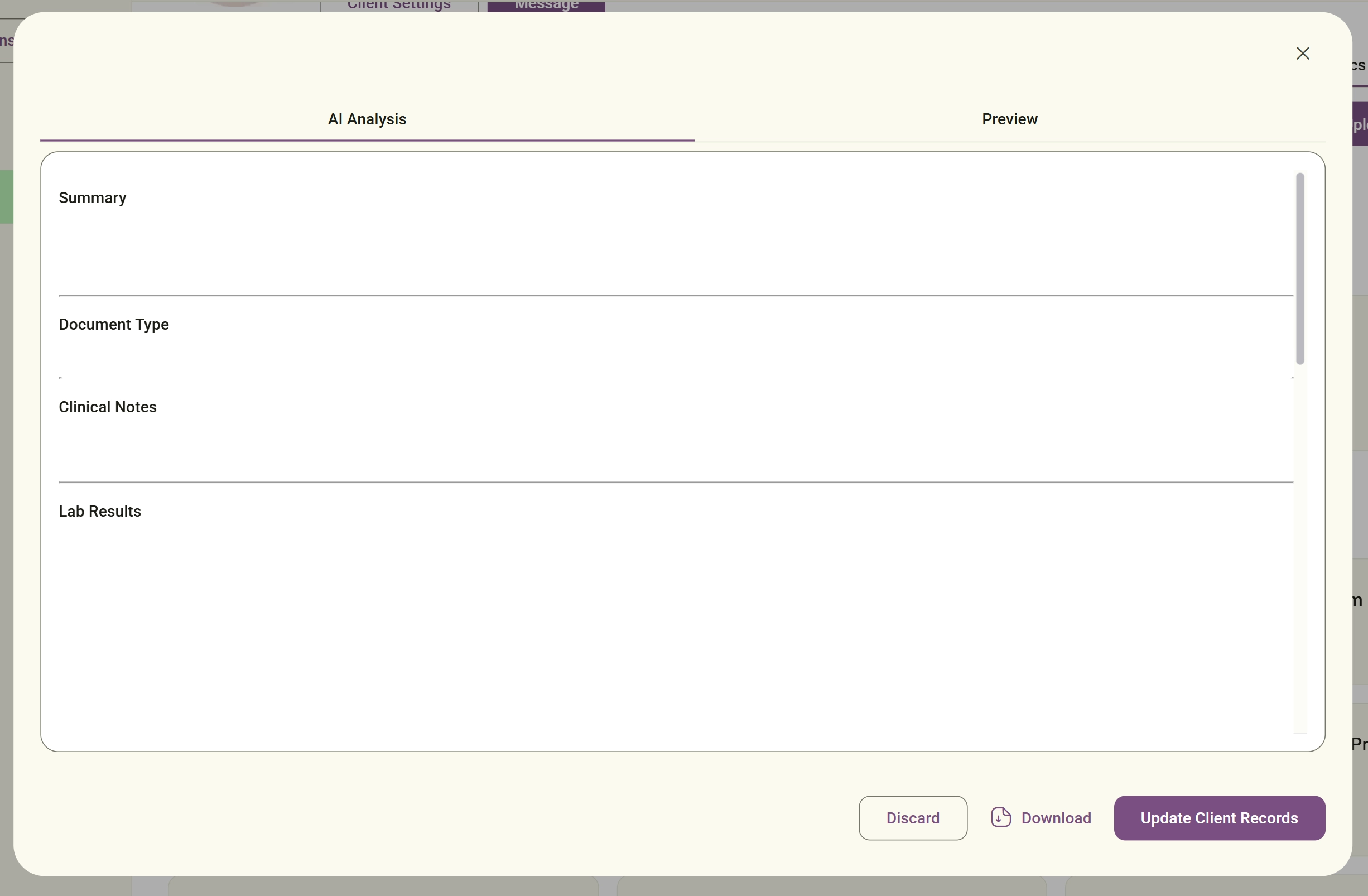Review Clinical Insights screenshot